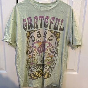 American Eagle Outfitters Light Green Band Tee
